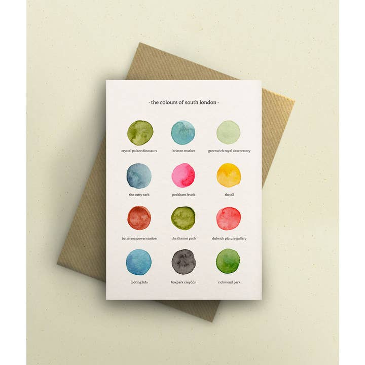 By Tilly – wholesale Everyday greeting card – The Colours of South London Greetings Card