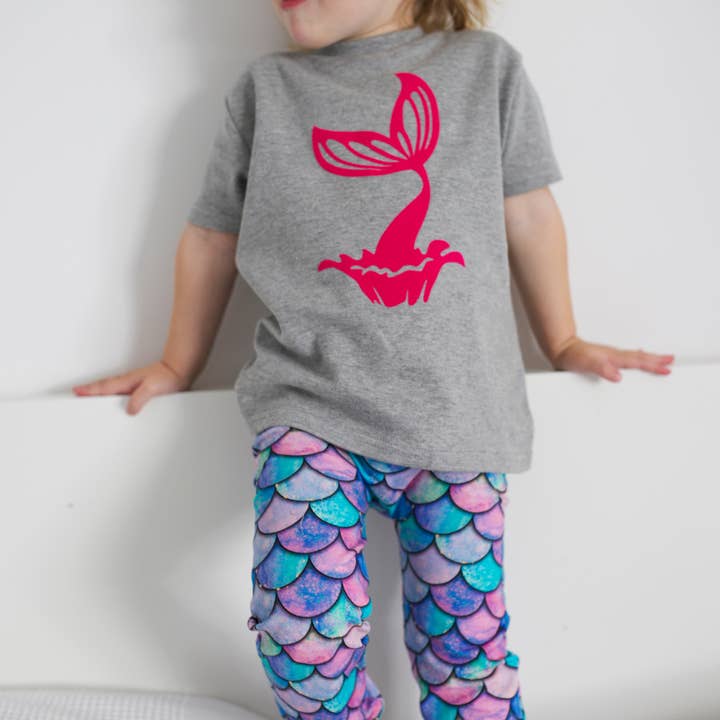 Fred & Noah - Venta al por mayor Leggings modernos - Niños - Leggins con diseño de sirena para niños y bebés de 0 a 9 años