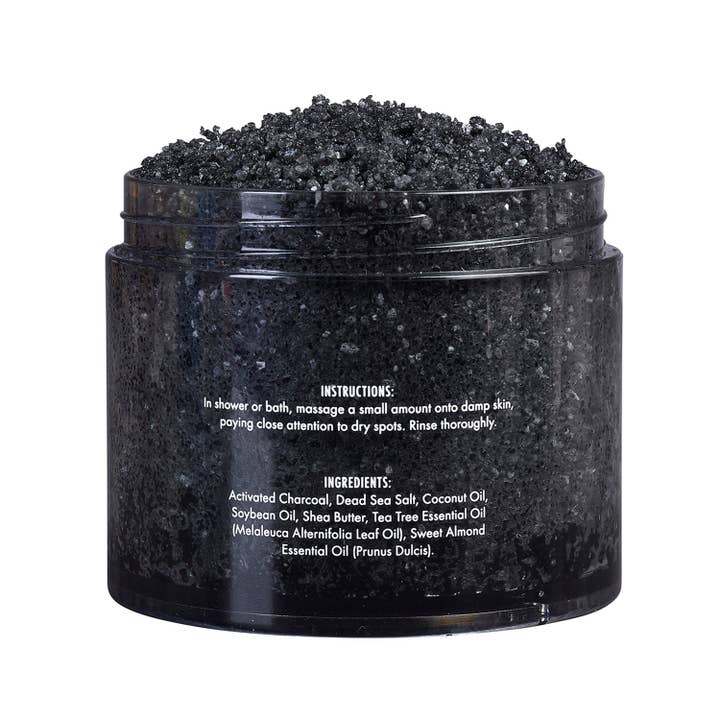 Manos Soap Co. - Wholesale Body Scrub/Exfoliant - Activated Charcoal Tea Tree Body Scrub1