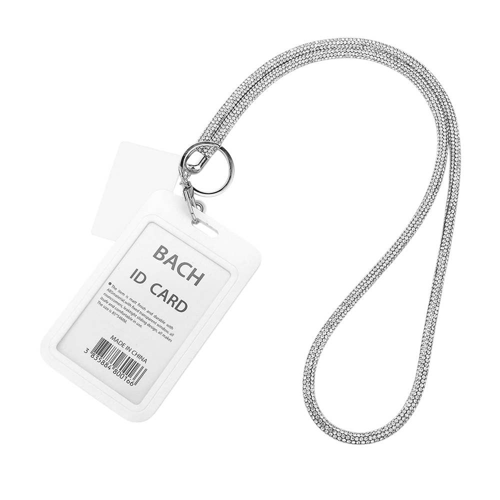 Sensibling Corp. - Wholesale Pasjeshouder - Dames - Bling Studded Strap Puntige Label Intrekbare ID-kaarthouder8