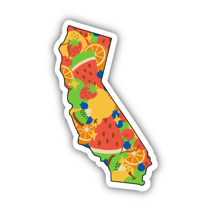 California Fruit Pattern Sticker for wholesale by Big Moods