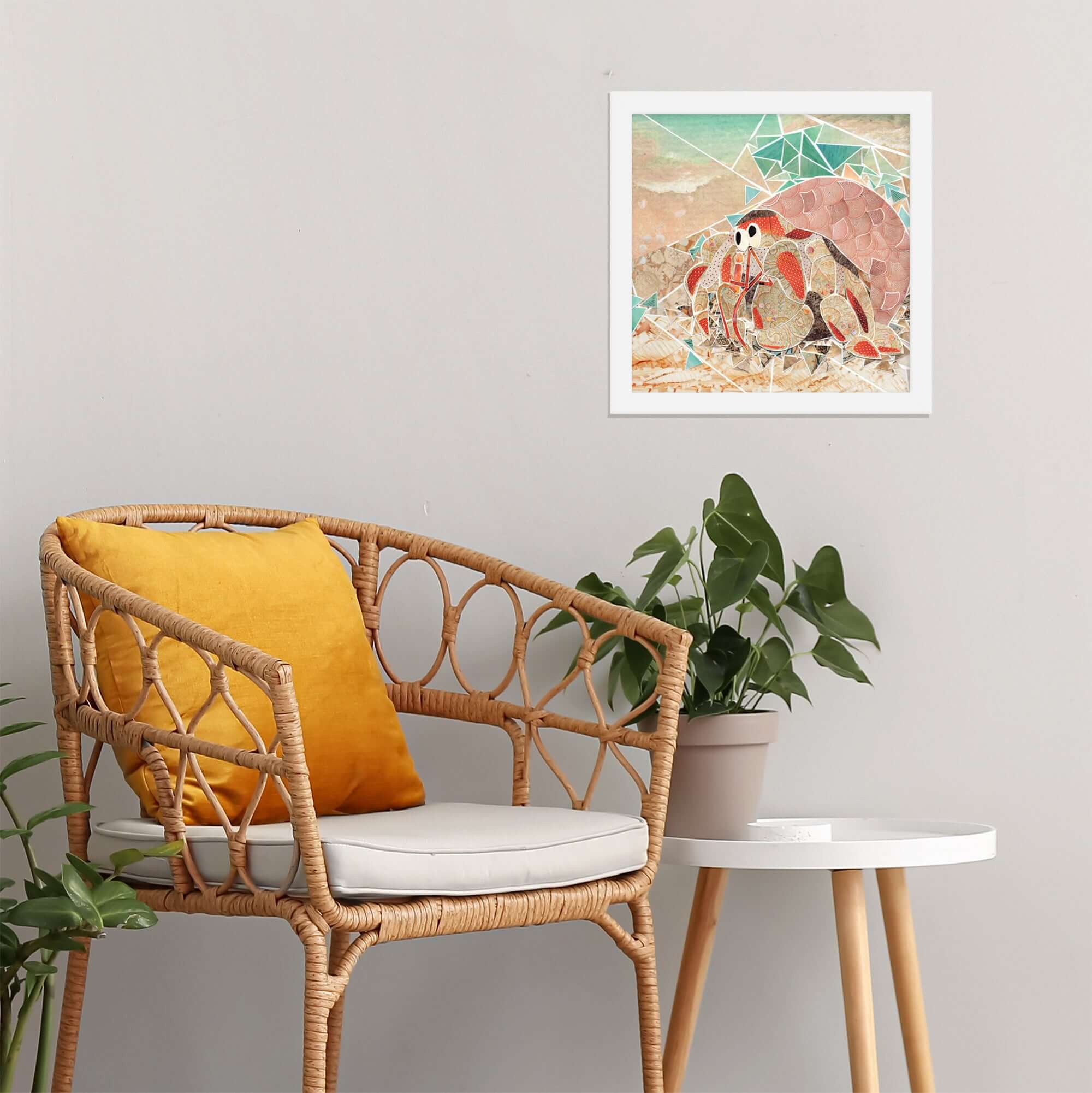 more the merrlier - Wholesale Art Print - Hermit Crab Framed Collage Art Print5