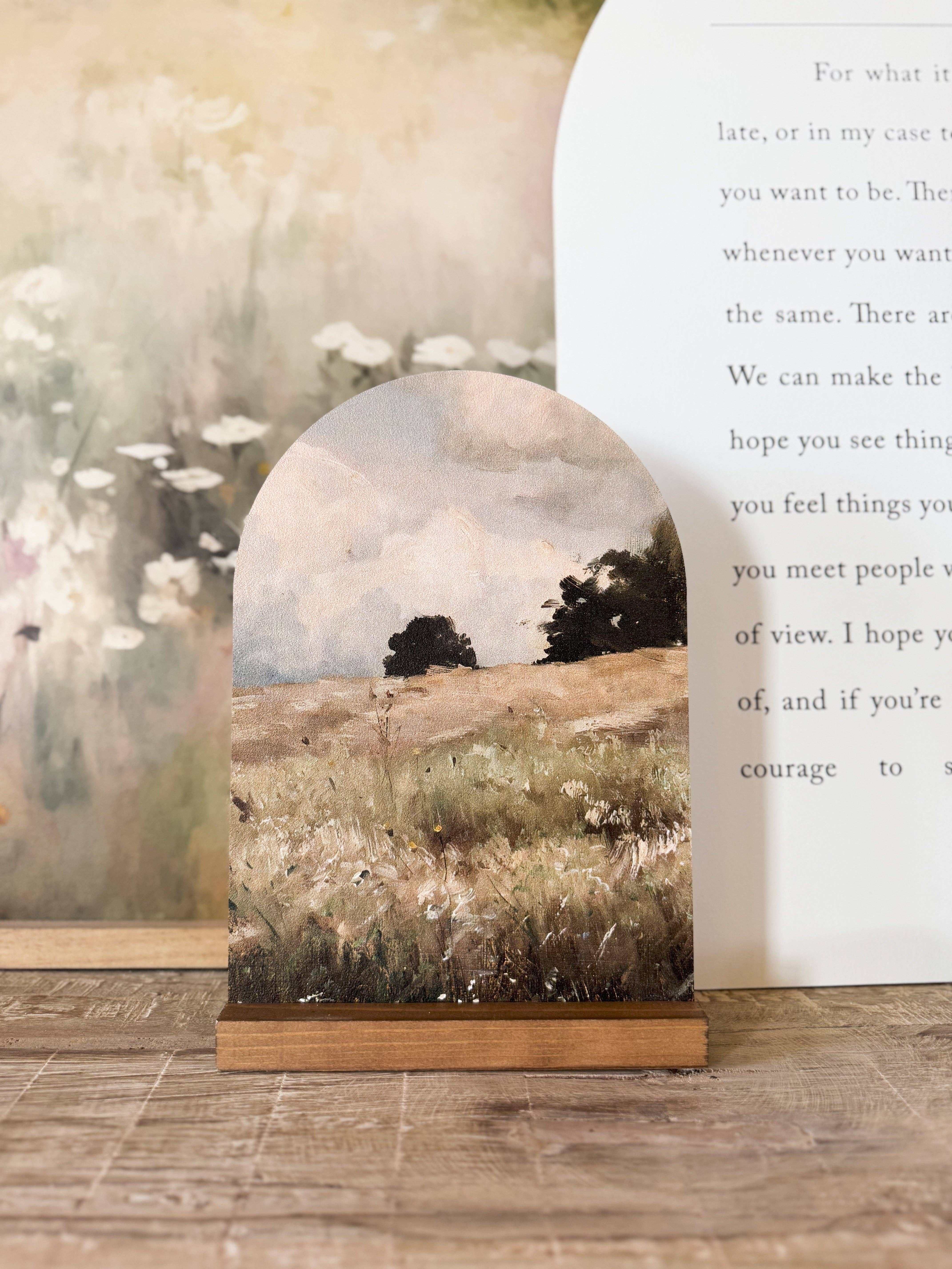 Lily and Sparrow - Wholesale Decorative Tabletop Object - Arch Wood Base *BASE ONLY! Arches Sold Separately*16