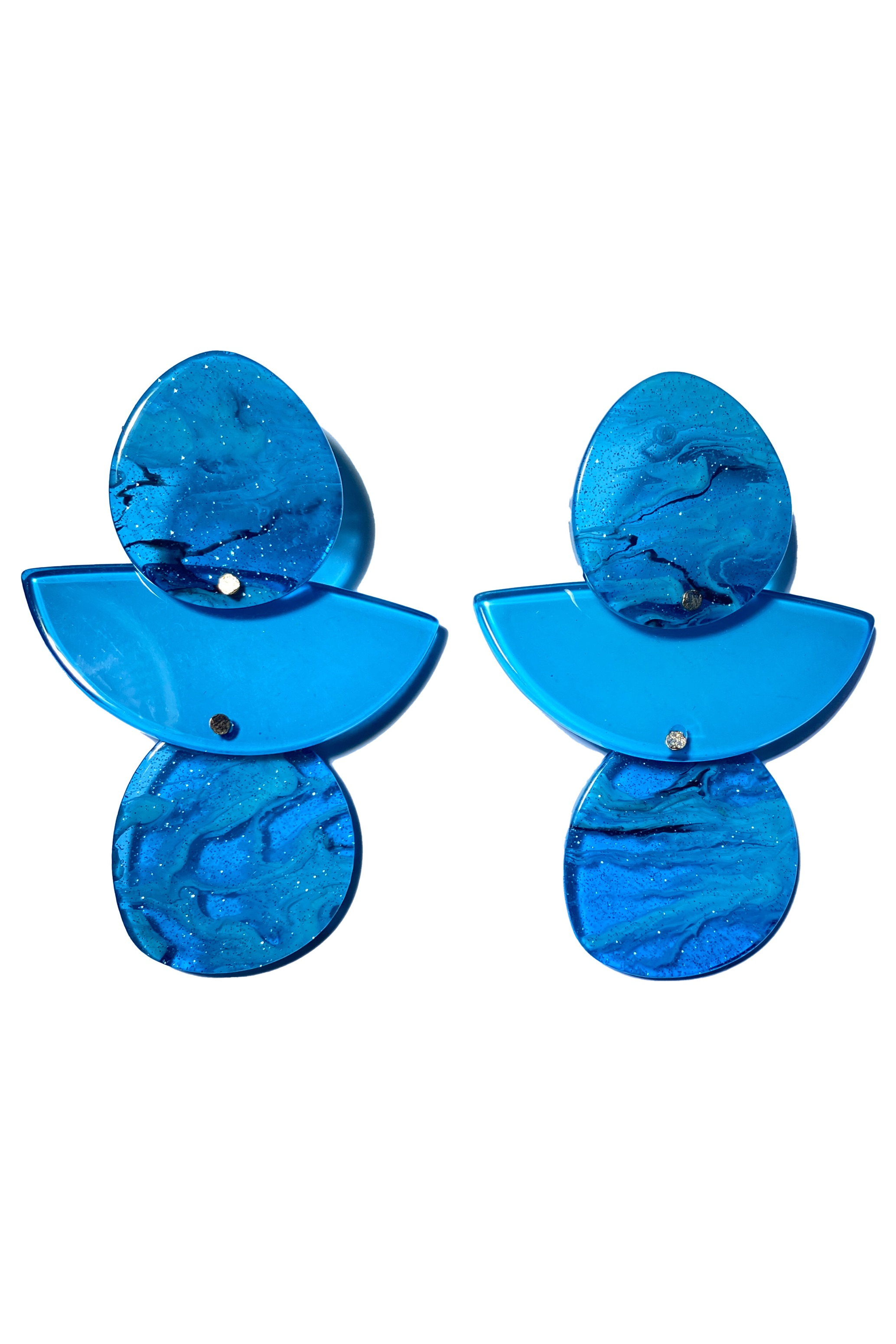 Domoflor s.l - Vente Colliers à pendentif - Boucles d’oreilles style terre aux formes géométriques rétro1