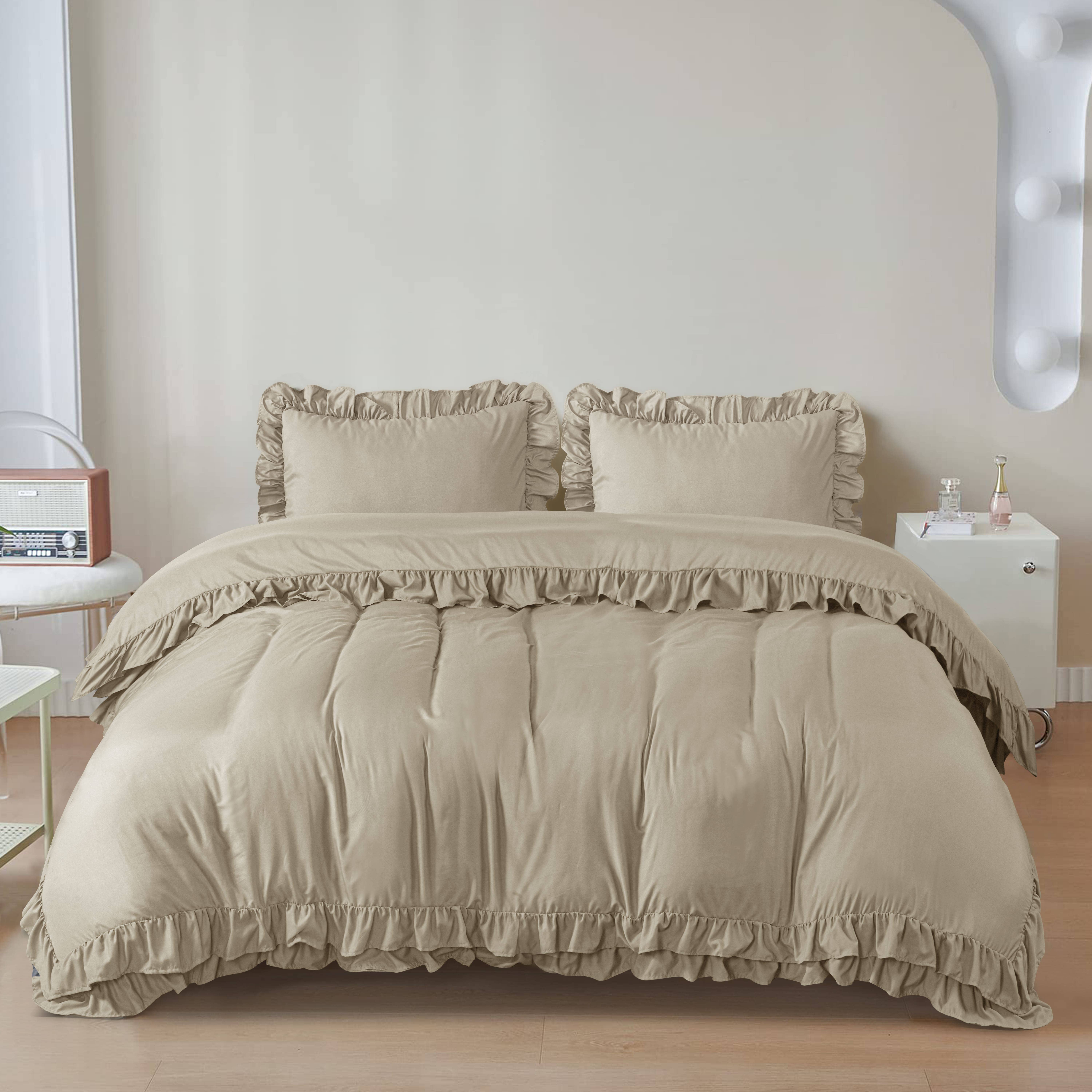 Cotton Passion - Vente Parure de lit - Ensemble housse de couette à volants 3 pièces27