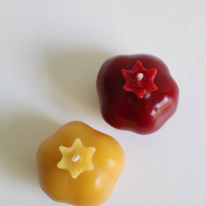 Jewitches - Wholesale Novelty Candle - Miniature Pomegranate Beeswax Candle2
