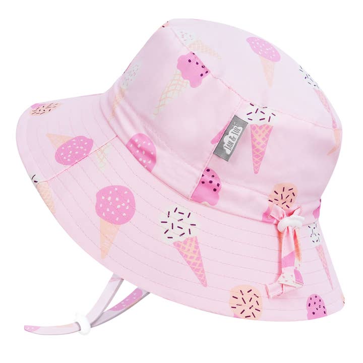 Jan & Jul - Wholesale Bucket Hat - Kids - Pink Ice Cream | Aqua Dry Bucket Hat