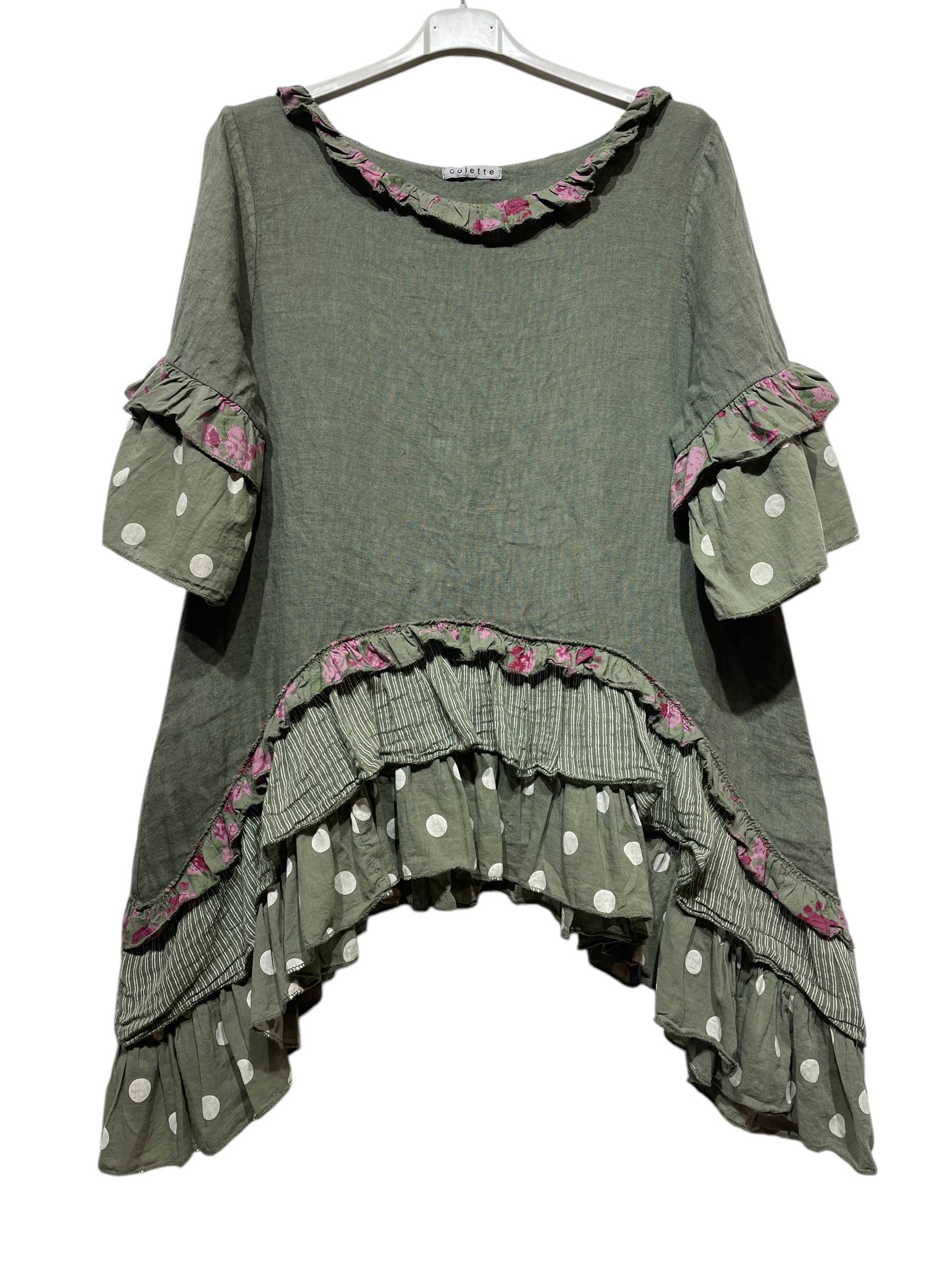 LINEN & COTTON HOUSE - Wholesale Jurk - Dames - JURK IN LINNEN 86129