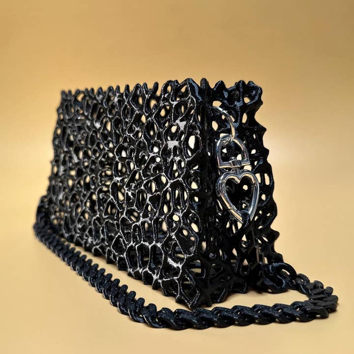 <3 Studio - Wholesale Clutch Bag - Women's - Elegant Black Clutch Purse with Chain Strap – Chic Gothic & Cosplay Accessory2