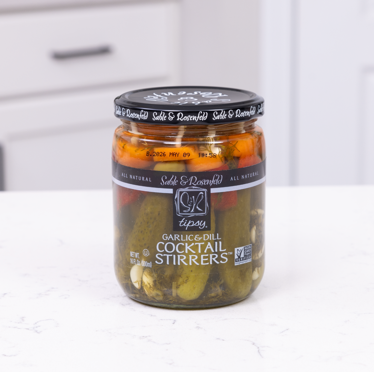 Sable and Rosenfeld est.1970 - Wholesale Cocktail Mix/Syrup - Sable & Rosenfeld Tipsy Cocktail Stirrers - Garlic & Dill (P2