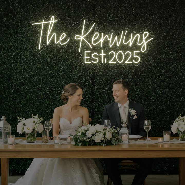 Light Your Way - Wholesale Neon Sign - Wedding Last Names Custom Neon Sign V51