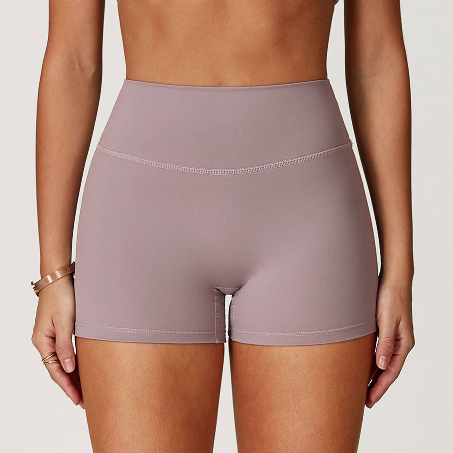 Crave by FW - Wholesale Athletic Shorts - Women's - No Front Seam High Waist Biker Shorts7