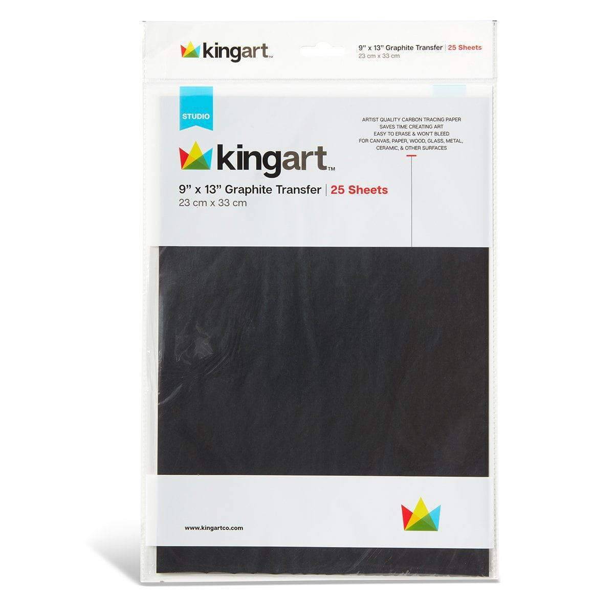KINGART - Vendita all'ingrosso Attrezzature per lavoretti e fai da te - Carta da trasferimento grafite 9" x 13" - 25 fogli0