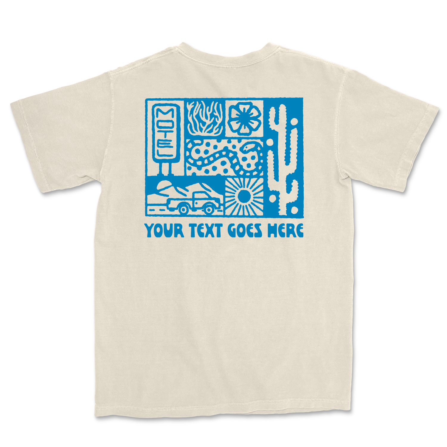 Island View Outfitters – Großhandel T-Shirt mit Siebdruck – Unisex – *BENUTZERDEFINIERTES* Wüstenreise-T-Shirt8