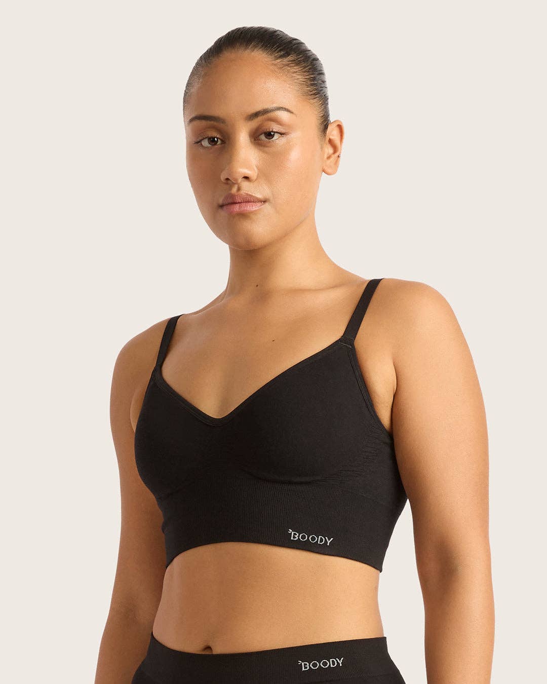 Wireless Low Back Bra - Black for wholesale on Faire9