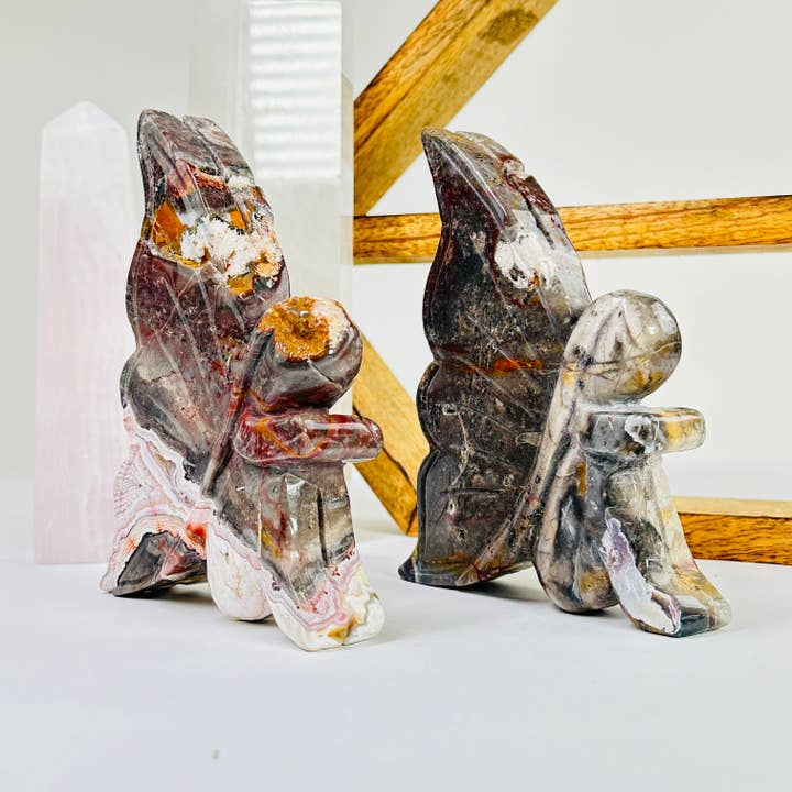 Rock Paradise - Wholesale Spiritual Stone/Crystal - Jasper Carved Crystal Fairy YOU CHOOSE4