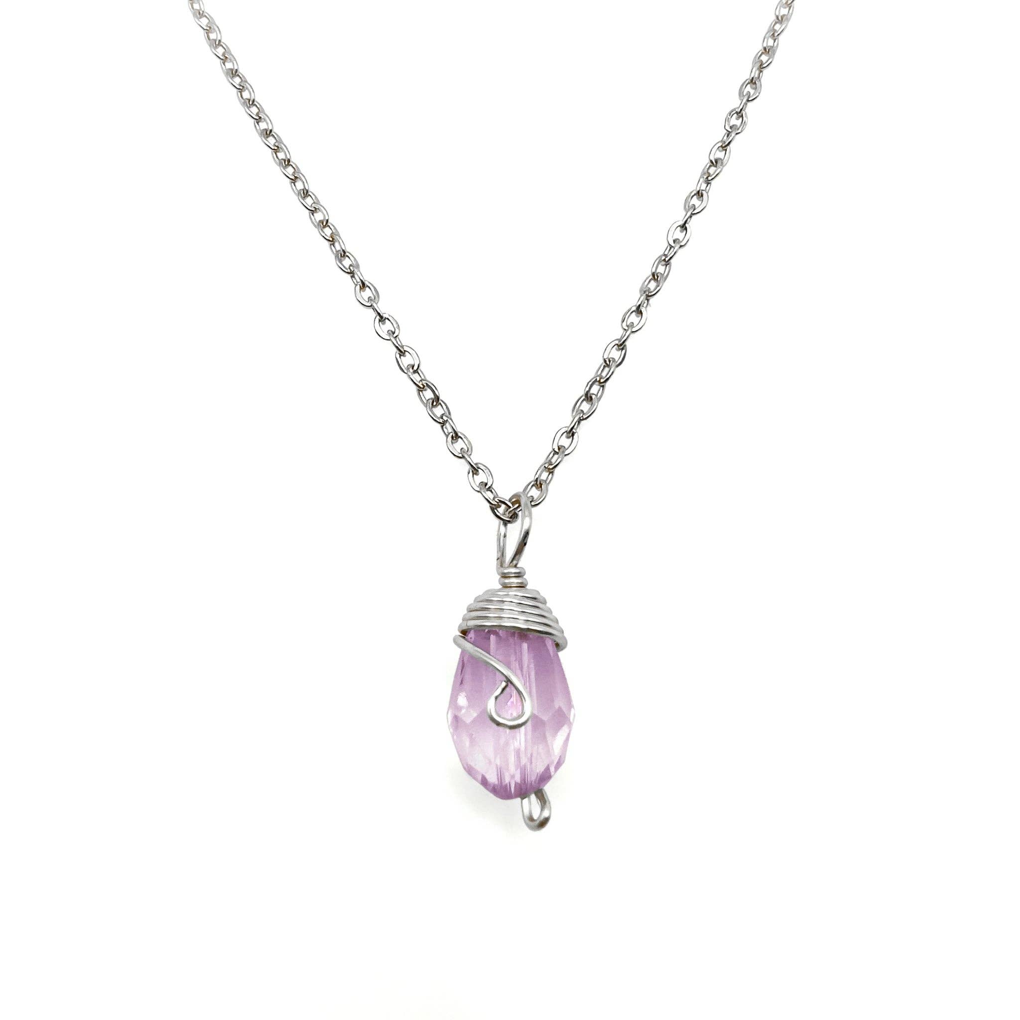 Alegria Accessories Inc. - Wholesale Pendant/Charm Necklace - Silver Birthstone necklace9