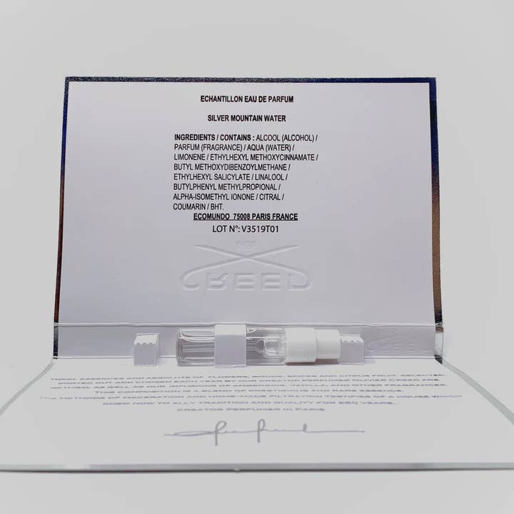 Aurovalis - Wholesale Perfume/Eau de Toilette - Creed Silver Mountain Water 2ml1