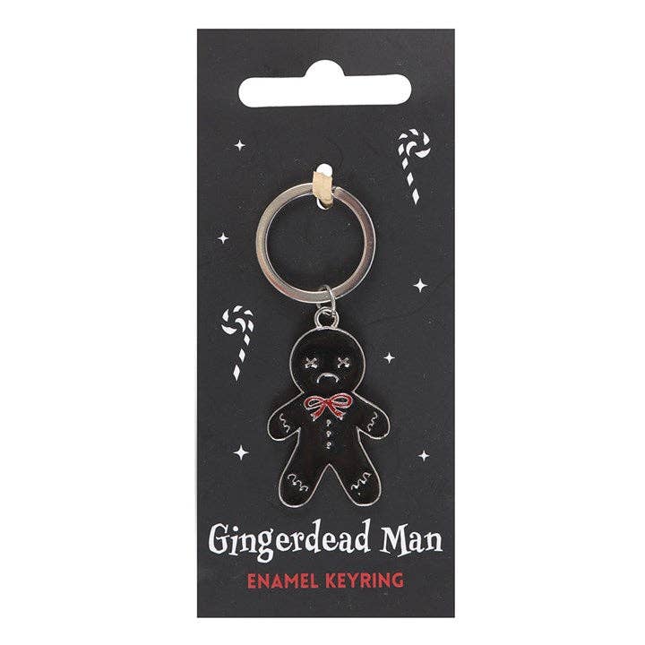 Something Different Wholesale – wholesale Keychain – Unisex – Spooky Gingerbread Man Gothic Christmas Keyring1