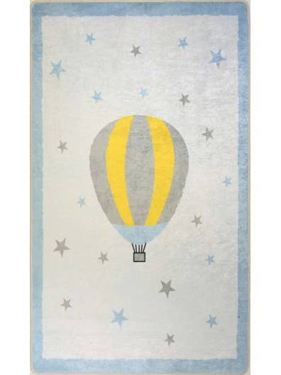 MONGOLFIERE Blue Rug for wholesale by Mani Textile