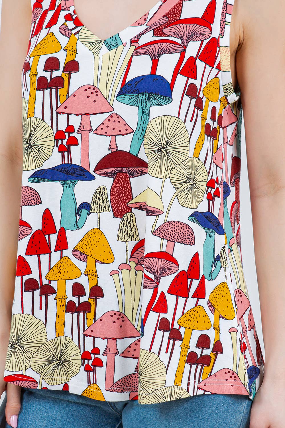 LA Soul – wholesale Tunika - Dam – Flödig topp med V-ringad svamp2