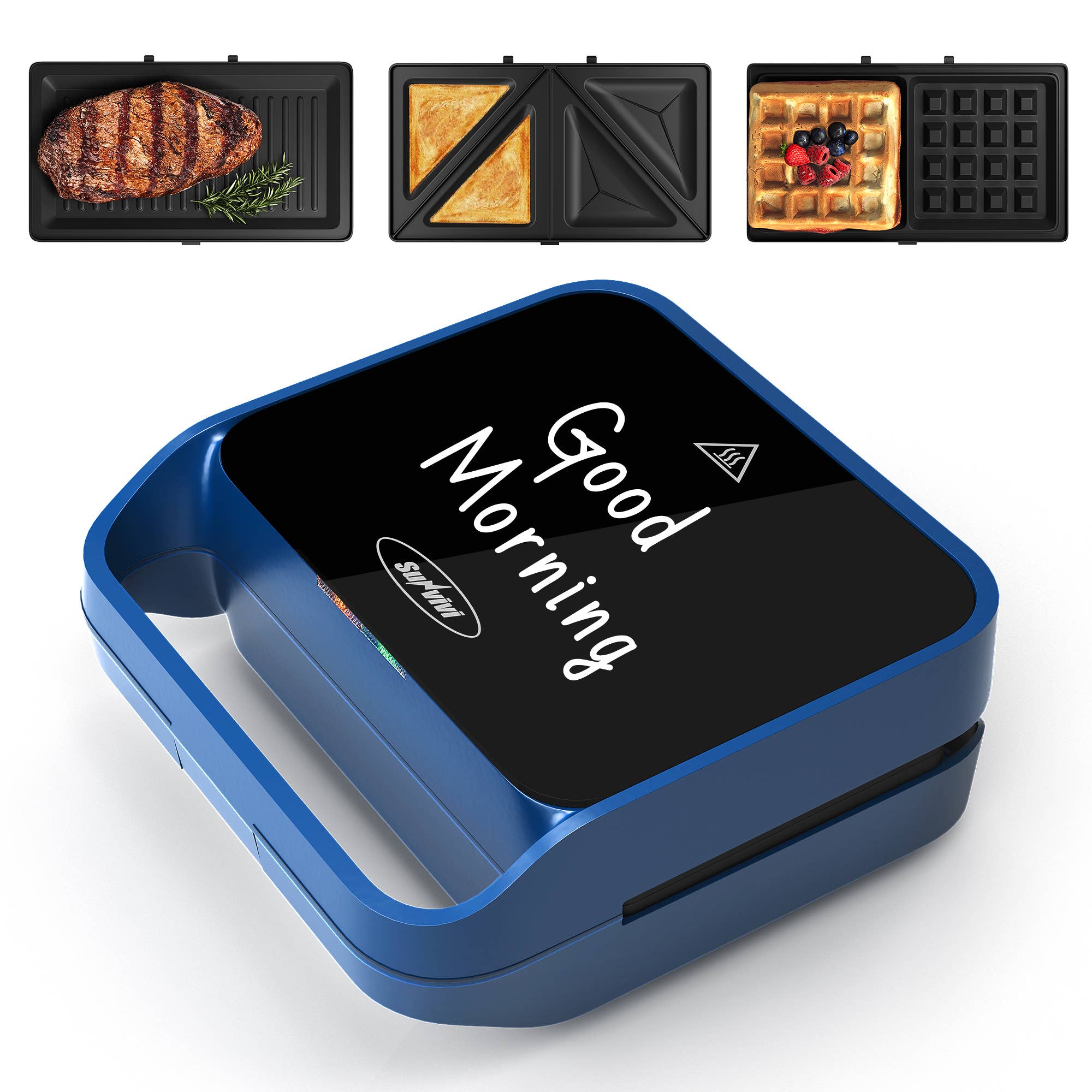 Heynemo - Wholesale Kitchen Appliance - 3 in 1 Sandwich Maker, Electric Waffle Maker8