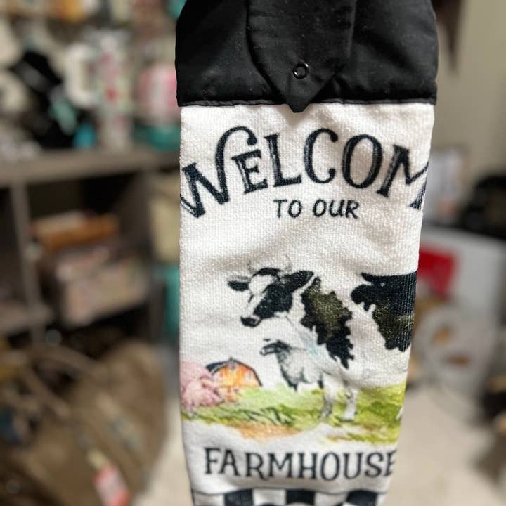 Cedar Hill Country Market - Wholesale Tea Towel - Assorted Kitchen Farmhouse Towels with Snap Closure - Handmade3