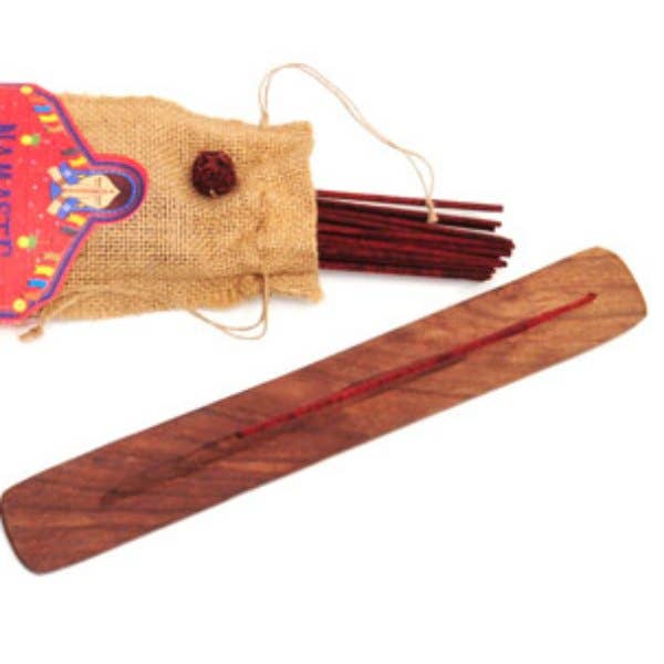 R. Expo/Song of India - Vente Encens - Encens indien Masala - 25g plus un brûleur en bois1