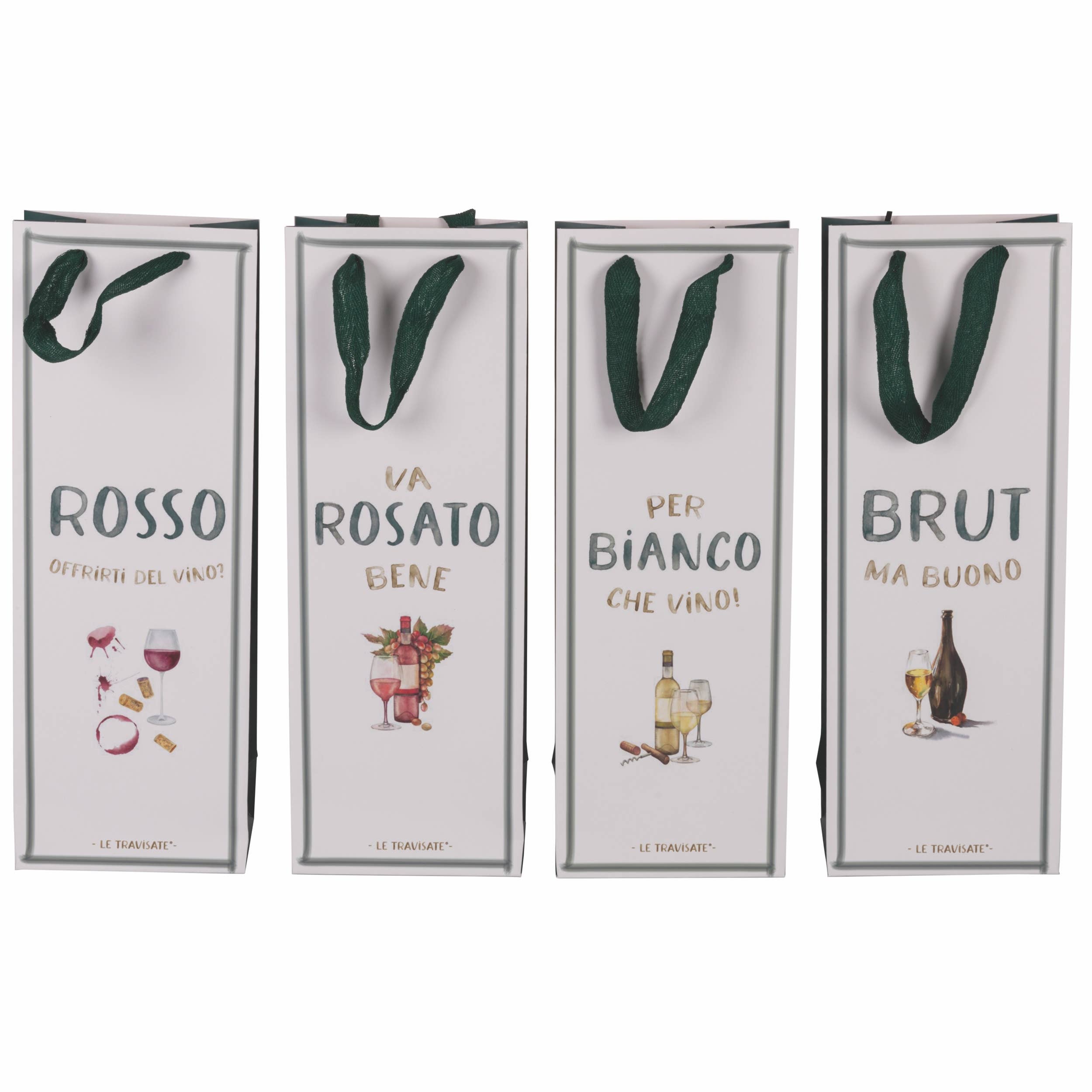 VdE Tivoli 1996 - Wholesale Wine Gift Bag - Paper wine bottle gift bag with handles, Le Travisate0