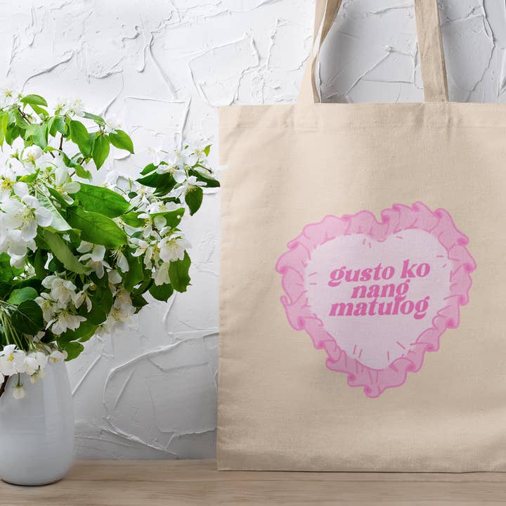 amarieacreates - Wholesale Tote bag – Women's - Gusto Ko Nang Matulog Tote Bag