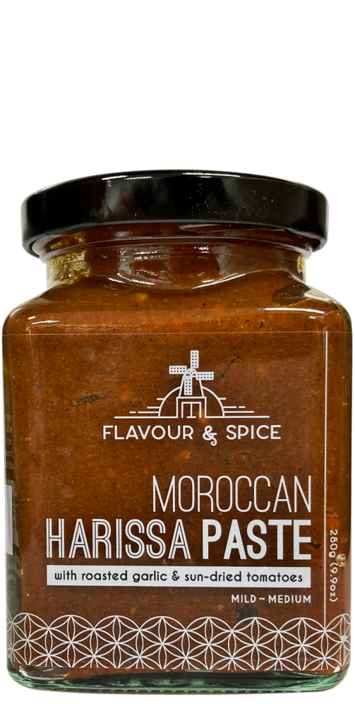 Flavour and Spice - Vendita all'ingrosso Pasta di peperoncino - Pasta Harissa marocchina media (280 g)0