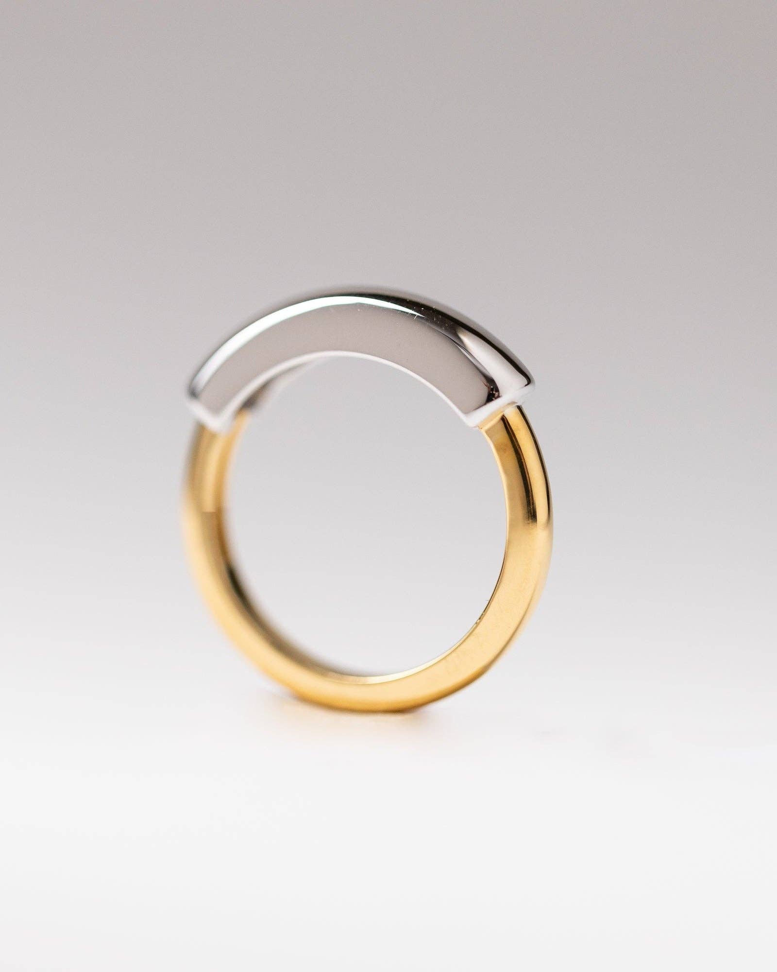 Belinda Jewelz - Wholesale Band/Stacked Ring - Nova Mixed Metal Ring2