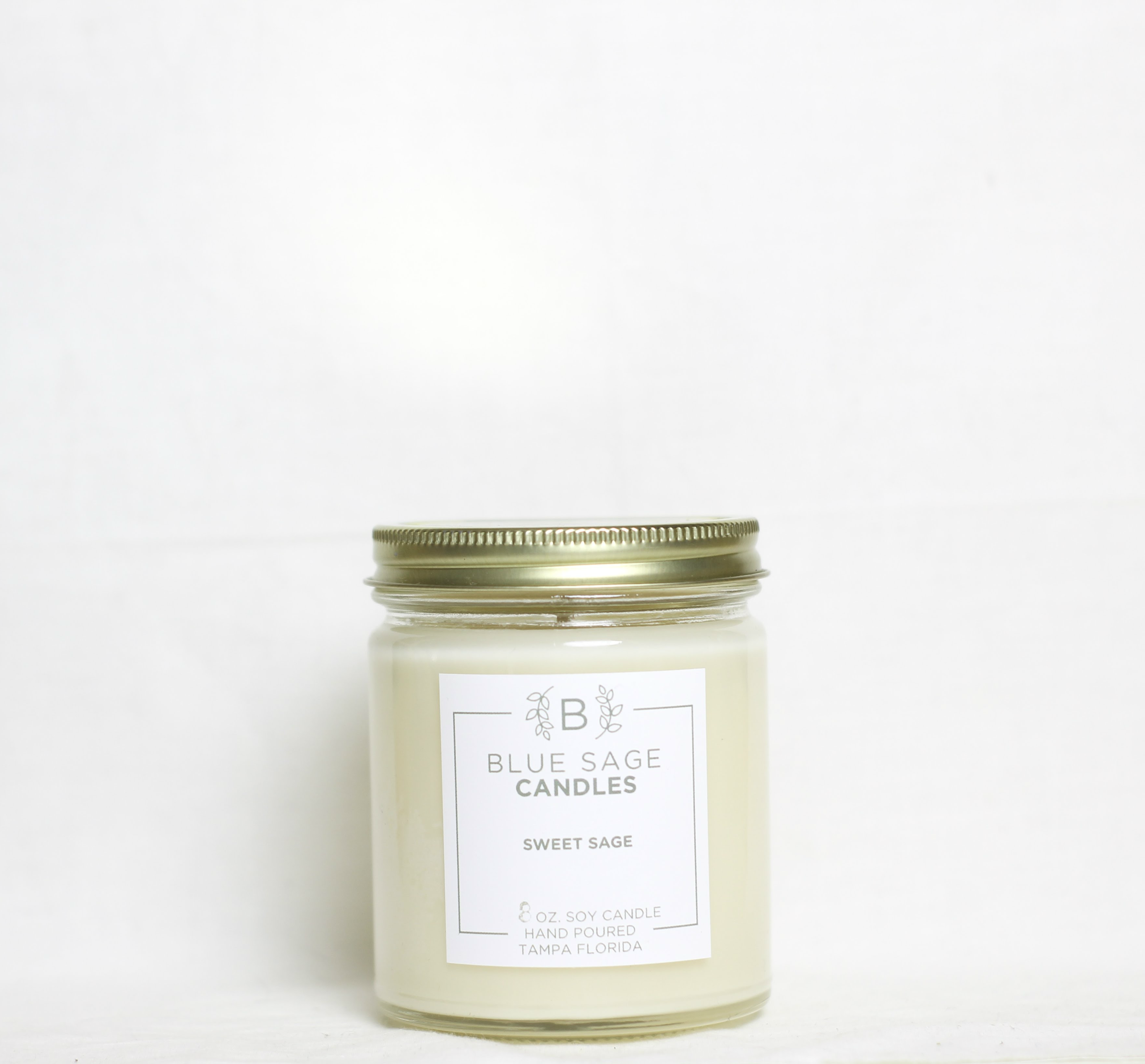 Blue Sage Eco Boutique - Wholesale Jar/Filled Candle - Sweet Sage Soy Candle1