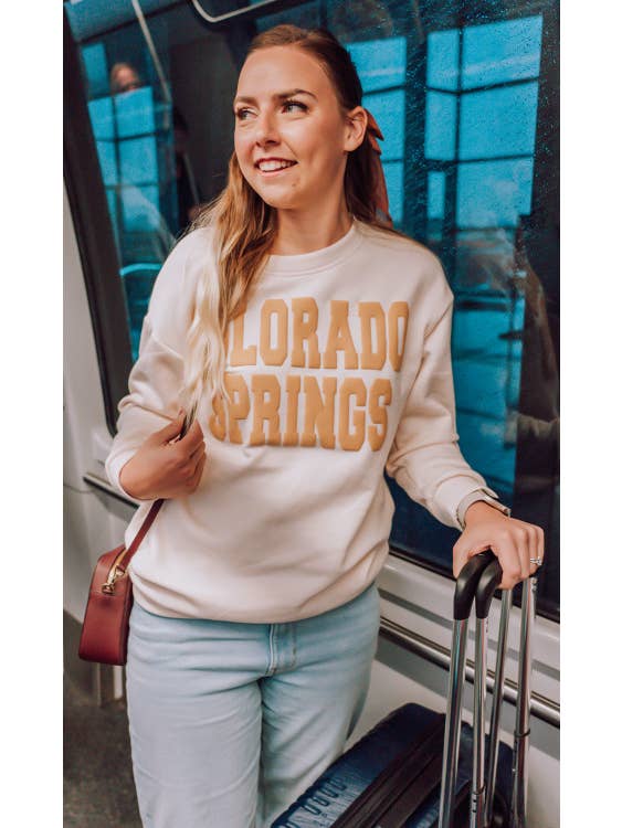 Sugar Stitch - Wholesale Graphic Sweatshirt - Women's - Custom Magic Puff Big Letter Sweatshirt
