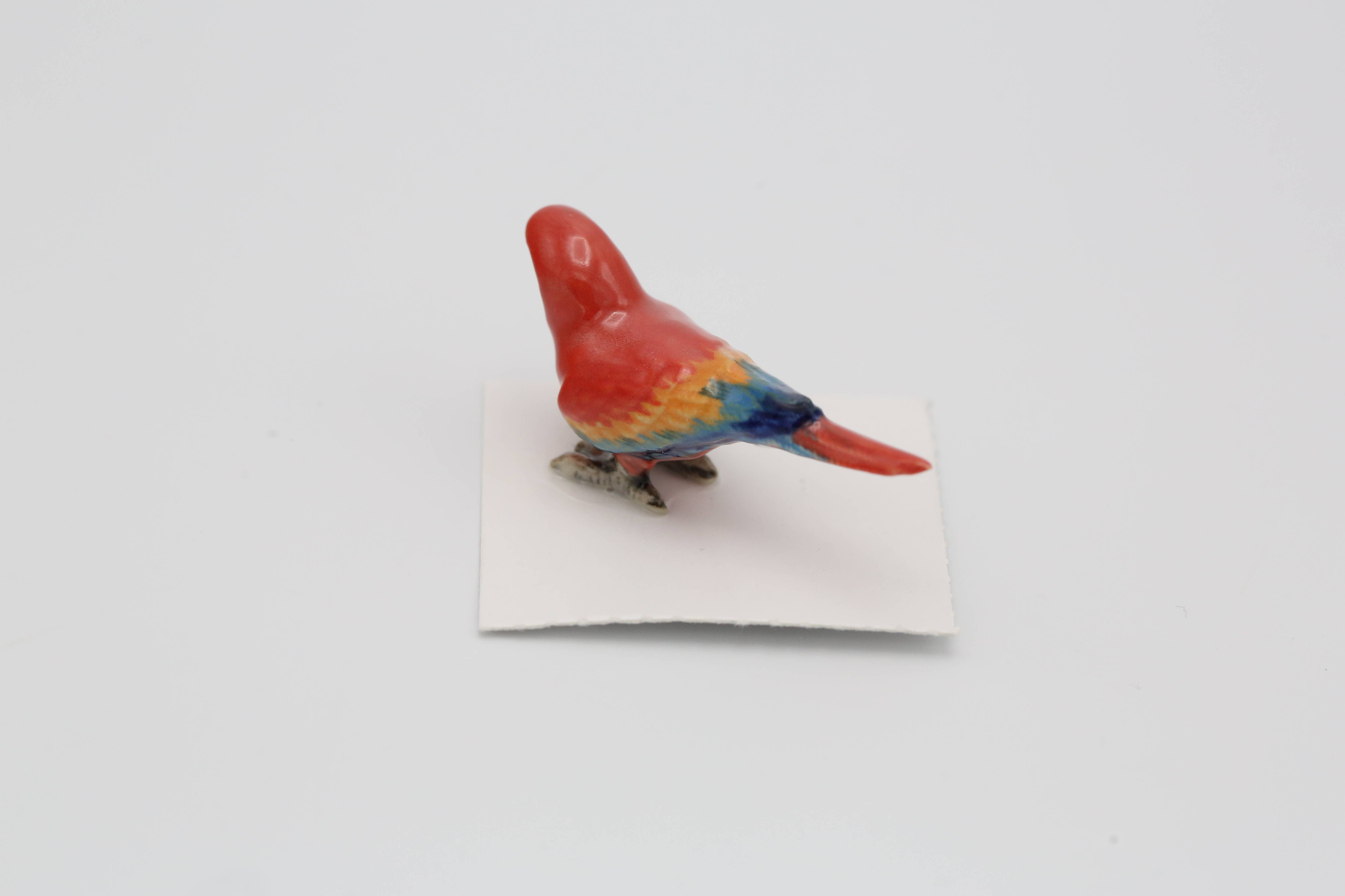 Little Critterz - Wholesale Decorative Figurine - Scarlet Macaw Porcelain Miniature1