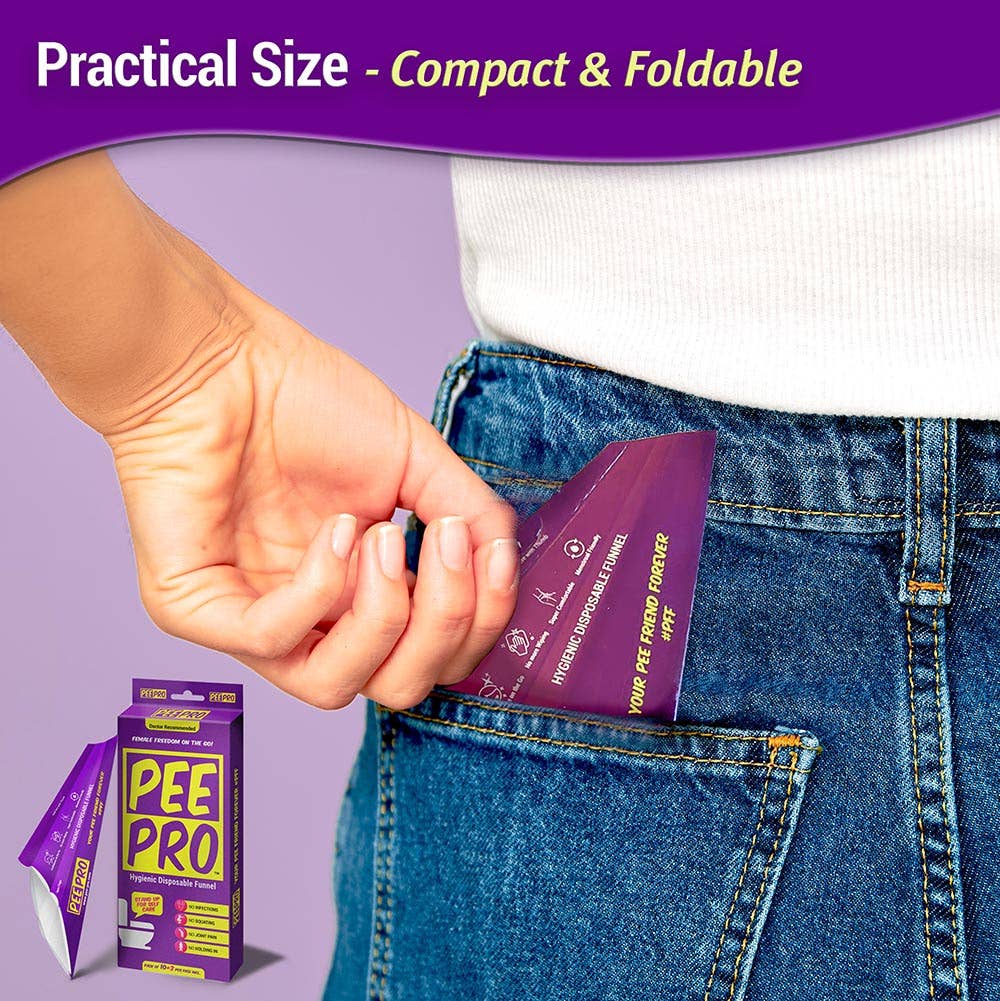 Peacock Pharma - Wholesale Hoes voor wc-bril - Pee Pro hygiënische wegwerp pee trechter - doos met 12 tellen7
