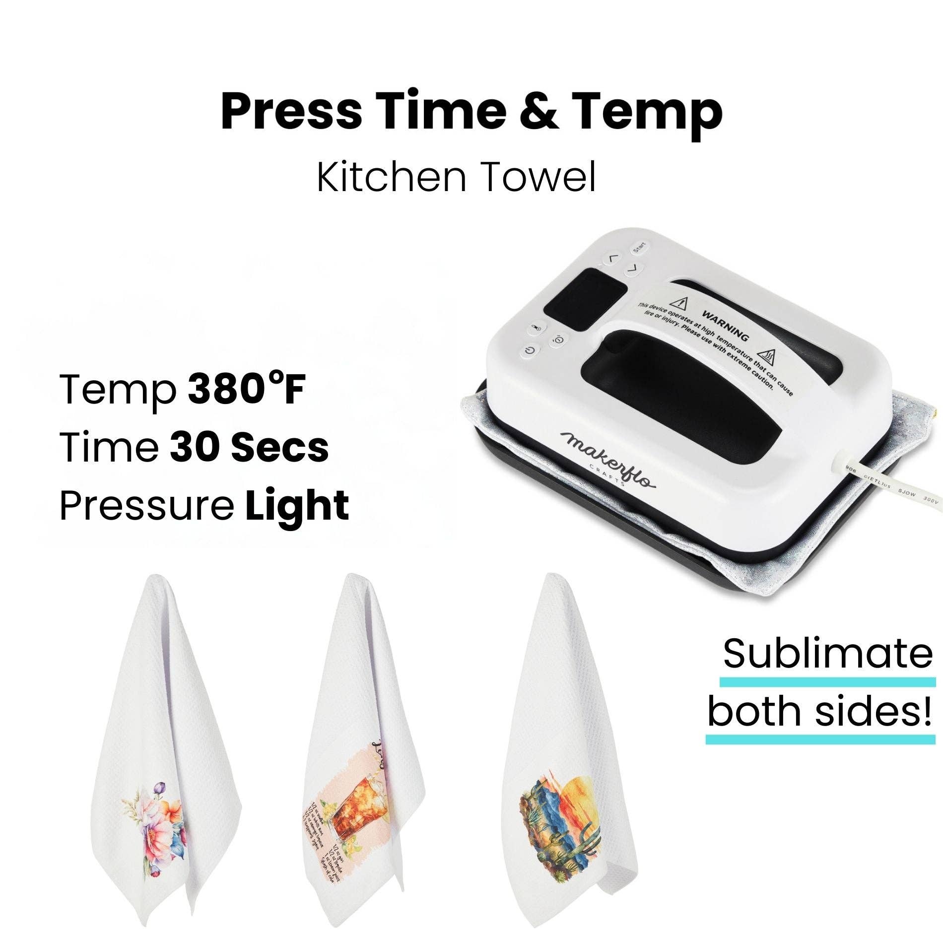 MakerFlo - Wholesale Tea Towel - Sublimation Kitchen Towel5