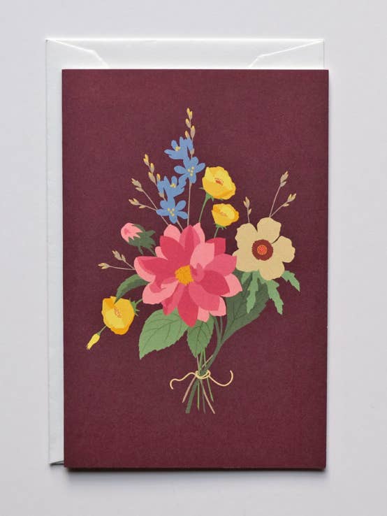 Mazzo di fiori biglietto di auguri/carta di congratulazioni/biglietto di pronta guarigione per la vendita all'ingrosso da parte di Haferkorn & Sauerbrey