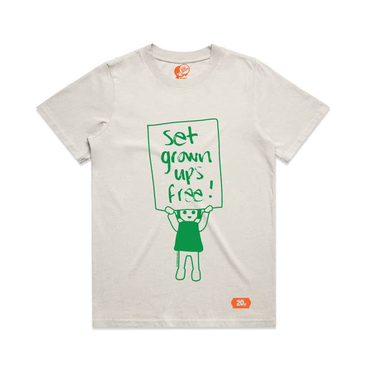 Set adult ups free tee - grøn for engroshandel hos Yoko's Mini Mart