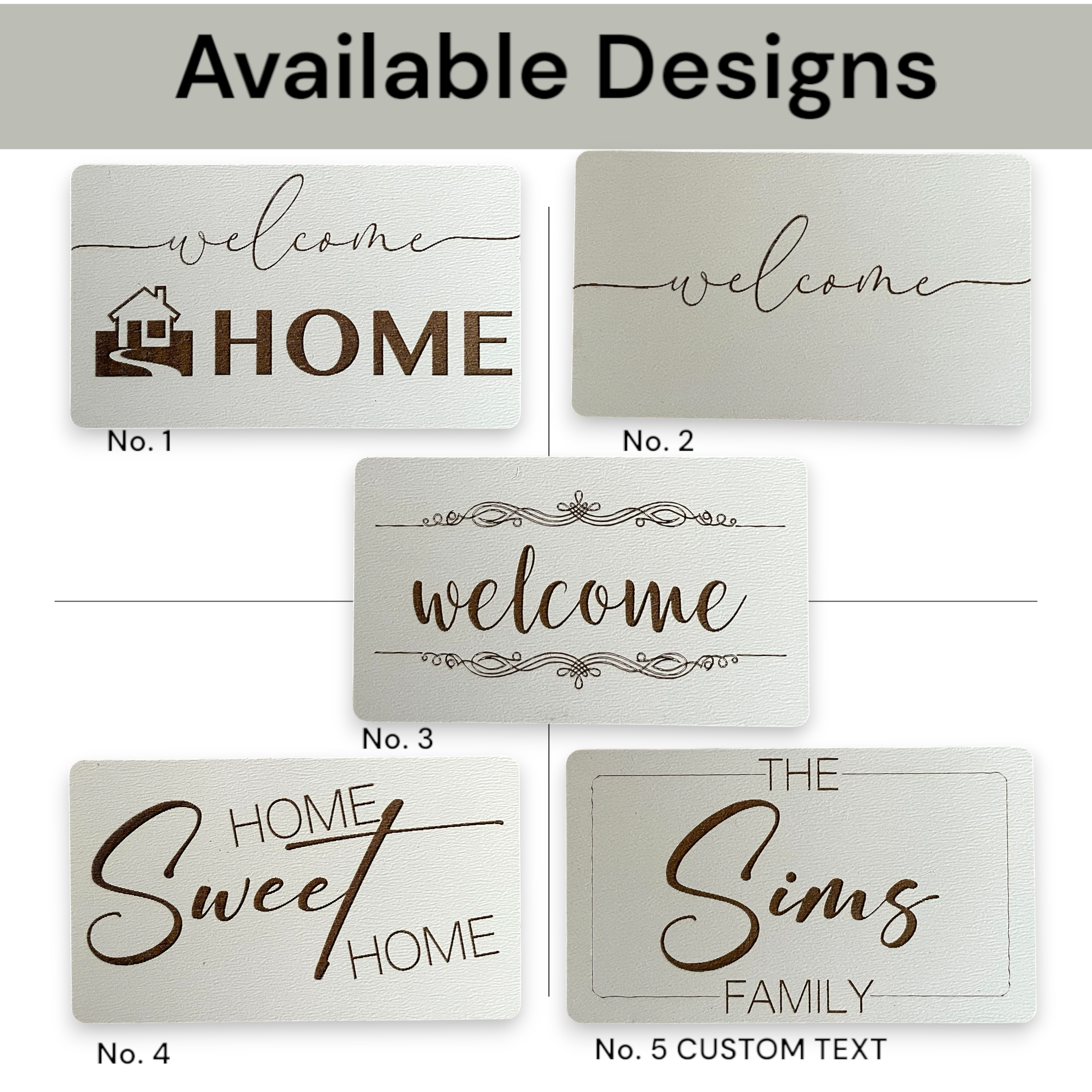 MB Cordas - Wholesale Doll Accessory Kit - Kids - 1:6 Dollhouse Doormat Miniature Rug Floor Mat “Welcome Home”2