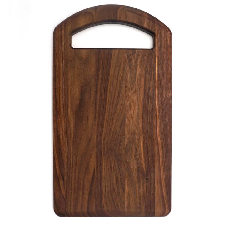 Walnut Oval Handled Cutting Board for wholesale by JK Adams