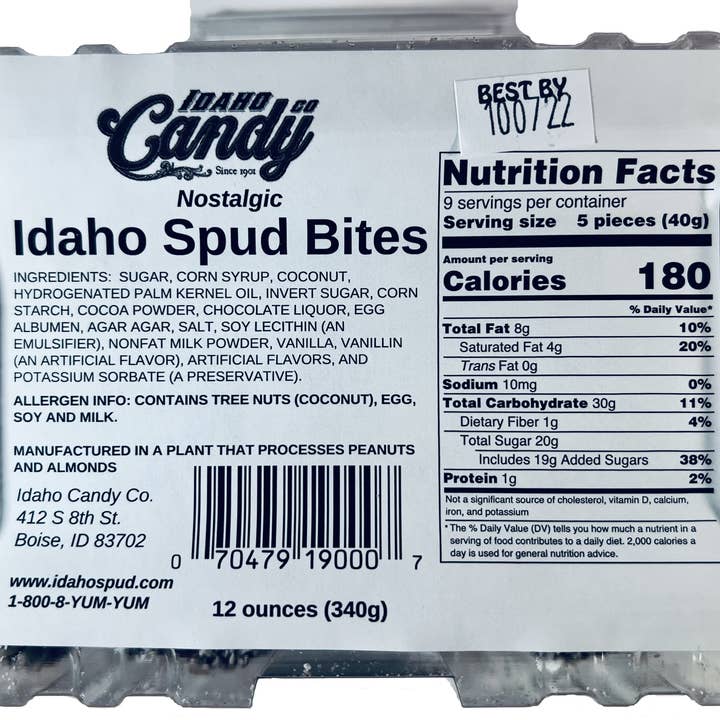 Idaho Candy Co. - Wholesale Boiled sweets - Idaho Spud Bites - Tub - 12oz2