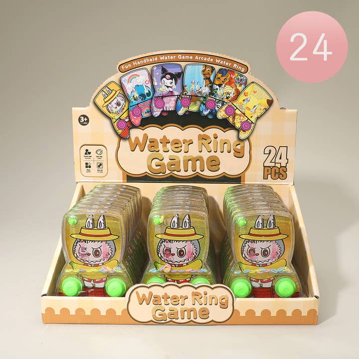 24PCS - Labubu Monster Bunny Water Ring Game Toys for wholesale by Sensibling Corp.