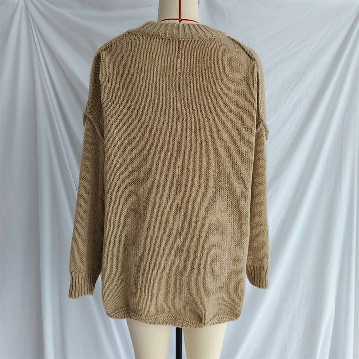 Rosa Clothing - Wholesale Tunic Sweater - Women's - Cozy Knit Oversized Sweater
