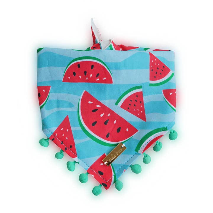 Bandana pour chien Juicy Melon pour la vente par Chelo Pals