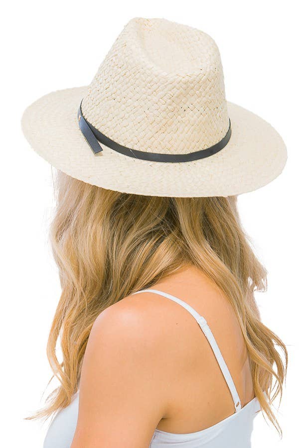 Cap Zone - Wholesale Straw Hat - Women's - Woven Travel Friendly Crush Fedora2