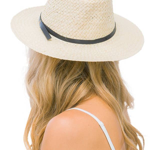 Cap Zone - Wholesale Straw Hat - Women's - Woven Travel Friendly Crush Fedora2