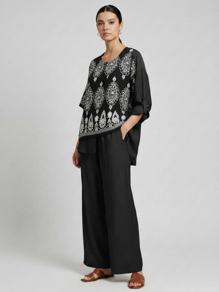 B516 Printed Fluid Top for wholesale by Pomelo paris