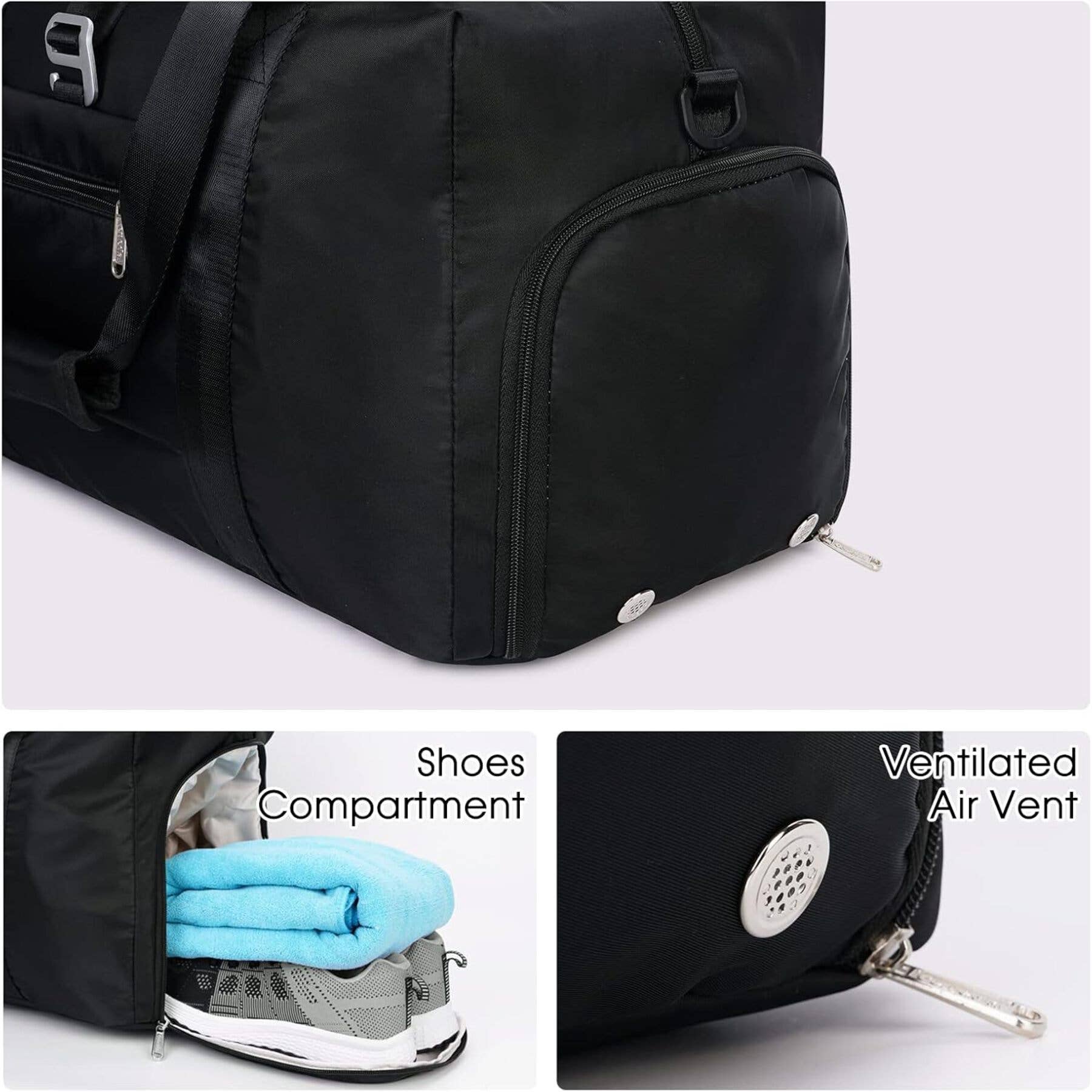 wandf – Großhandel Weekender-Tasche – Damen – Ceneda 20" Sporttasche mit Nassfach und Schuhfach4