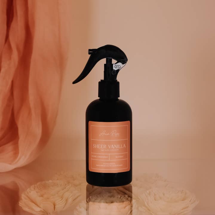 Sheer Vanilla Room + Linen Spray - Dawn Collection for wholesale by Aria Rose Bath Co